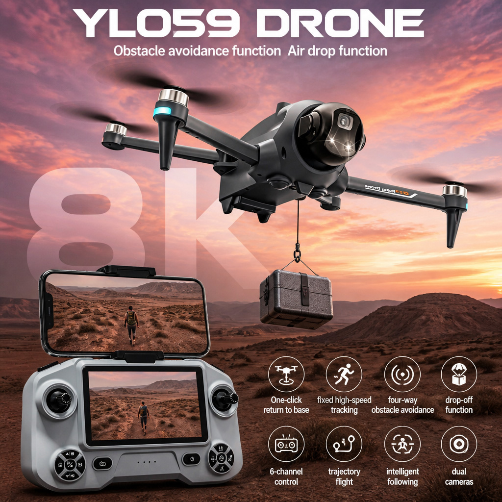 Drone Kit Long Range - Potensic Drone GPS Otomatik Dönüş Engel