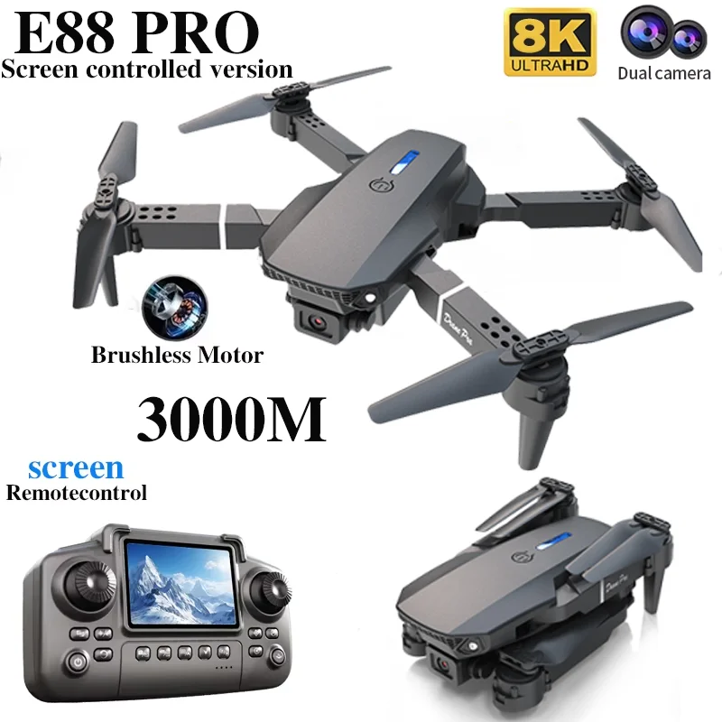 Profesyonel E88 PRO Drone ekra - Drone Kit Professional incelemesi ve fiyatı